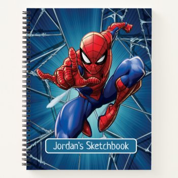 Spider-man | Web-shooting Leap Drawing Notebook by spidermanclassics at Zazzle