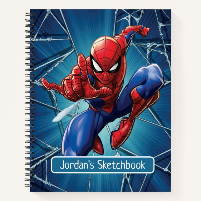 Spider-Man | Web-Shooting Leap Drawing Notebook (Front)