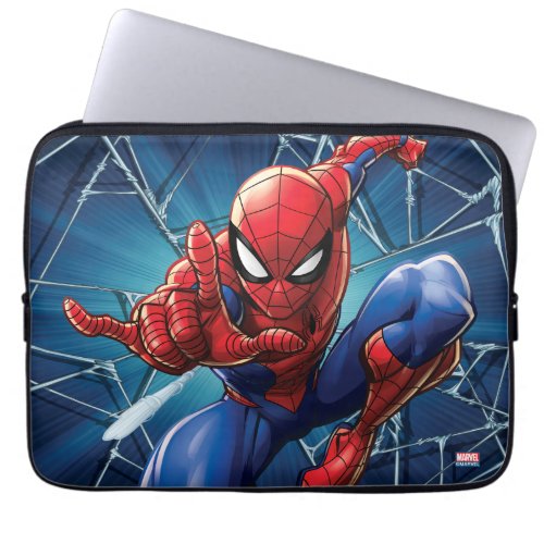 Spider_Man  Web_Shooting Leap Laptop Sleeve