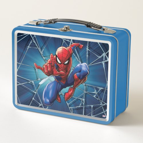 Spider_Man  Web_Shooting Leap Metal Lunch Box