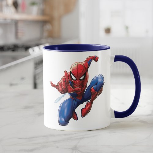 Spider_Man  Web_Shooting Leap Mug