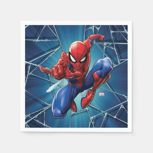 Spider_Man  Web_Shooting Leap Napkins
