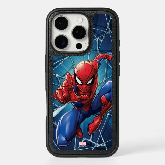 Spider-Man | Web-Shooting Leap Otterbox iPhone Case (Back)