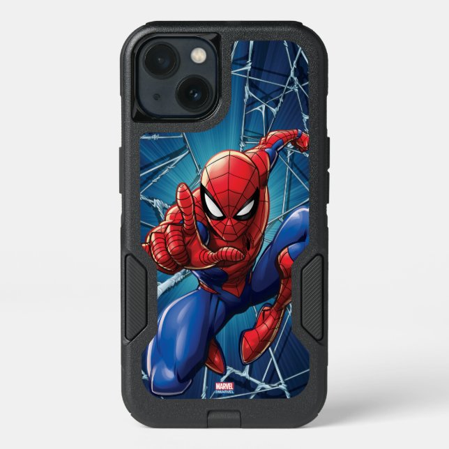 Spider-Man | Web-Shooting Leap Otterbox iPhone Case (Back)