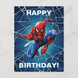 Spider-Man   Web-Shooting Leap Postcard