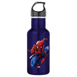 Spider-Man Web-Shooting Leap Stainless Steel Water Bottle