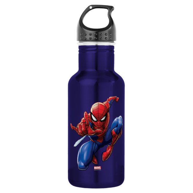 Spider-Man | Web-Shooting Leap Stainless Steel Water Bottle (Front)