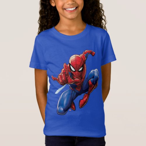 Spider_Man  Web_Shooting Leap T_Shirt