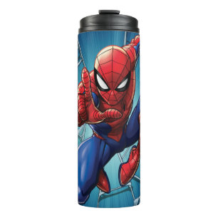 Spider-Man Web-Shooting Leap Thermal Tumbler