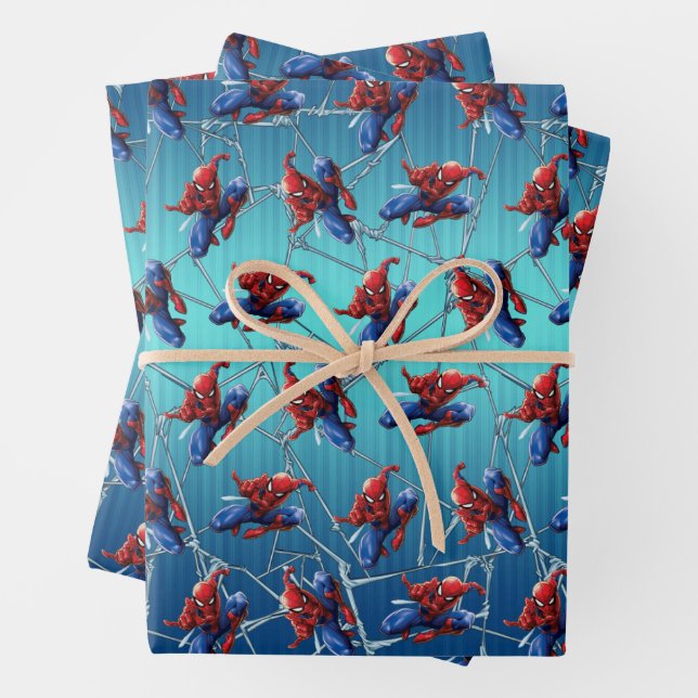 Spider-Man | Web-Shooting Leap Wrapping Paper Sheets (In situ)