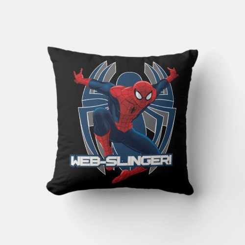 Spider_Man Web_Slinger Graphic Throw Pillow