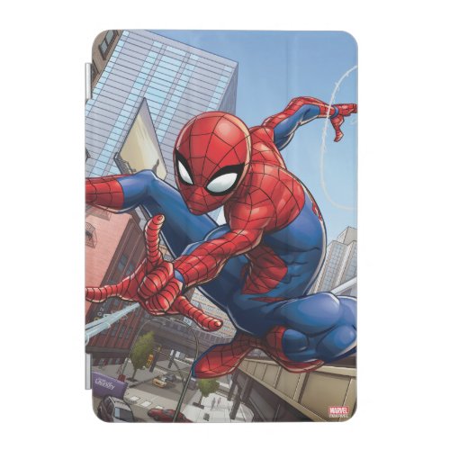 Spider_Man Web Slinging By Train iPad Mini Cover