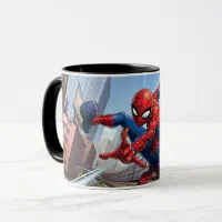 Spider-Man Web Slinging By Train Mug, Zazzle