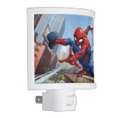 Spider-Man Web Slinging By Train Night Light (Right)