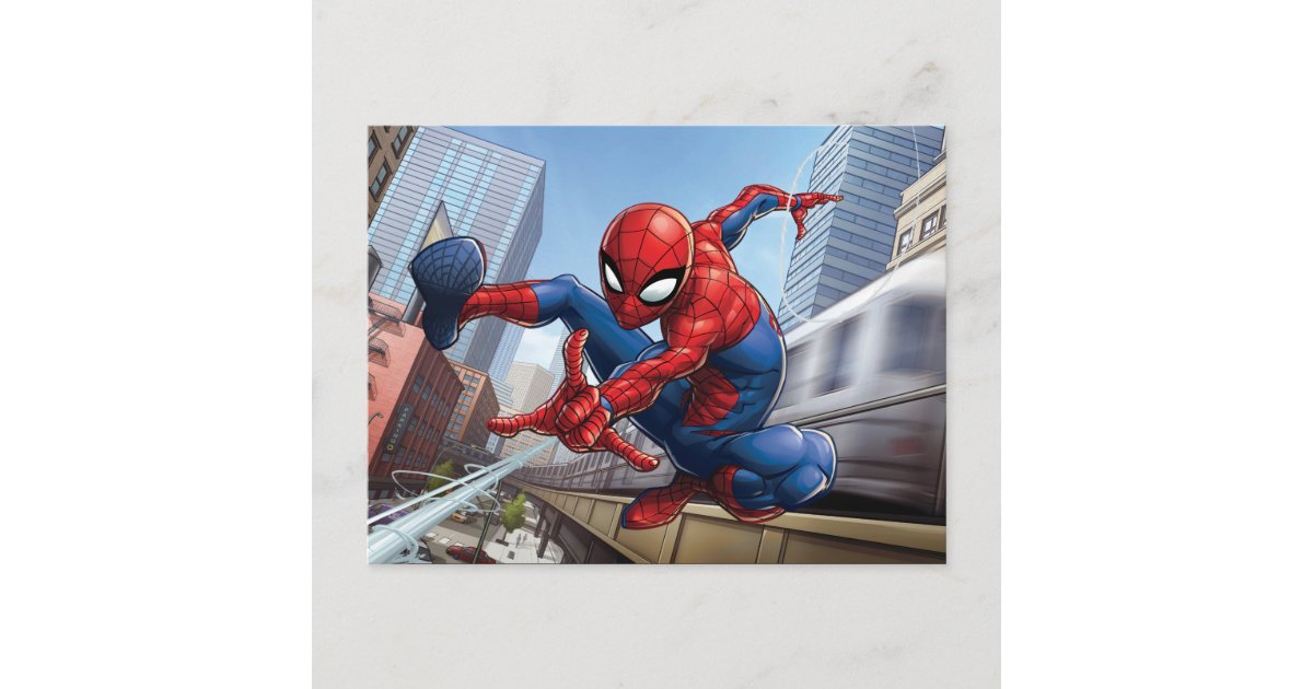 Spider-Man Web Slinging By Train Mug, Zazzle