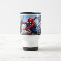 Spider-Man Web Slinging By Train Mug, Zazzle