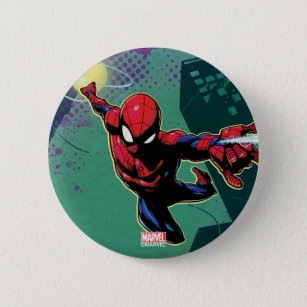 Spider-Man Web Slinging From Above Button