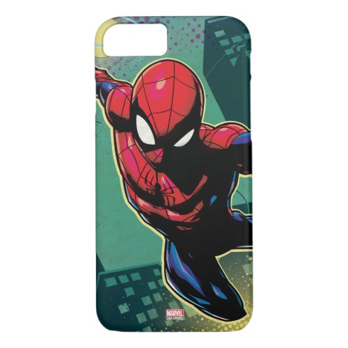 Spider_Man Web Slinging From Above iPhone 87 Case