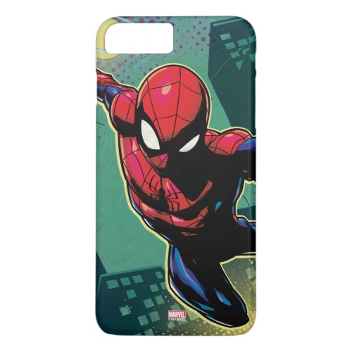 Spider_Man Web Slinging From Above iPhone 8 Plus7 Plus Case