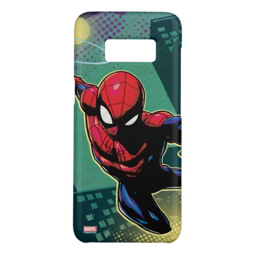 Spider_Man Web Slinging From Above Case_Mate Samsung Galaxy S8 Case