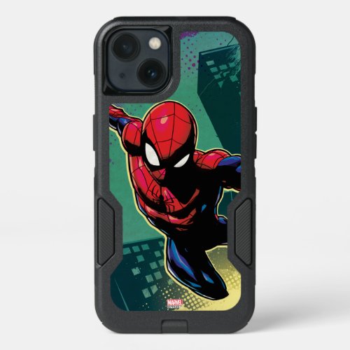 Spider_Man Web Slinging From Above iPhone 13 Case