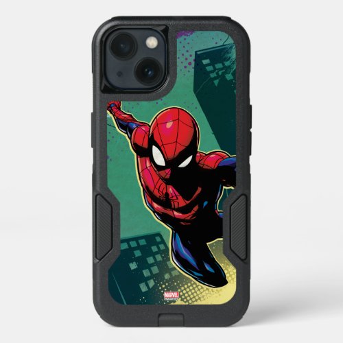 Spider_Man Web Slinging From Above iPhone 13 Case