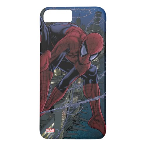 Spider_Man Web Slinging From Daily Bugle iPhone 8 Plus7 Plus Case