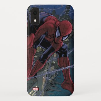 Spider-man Web Slinging From Daily Bugle Iphone Xr Case by spidermanclassics at Zazzle