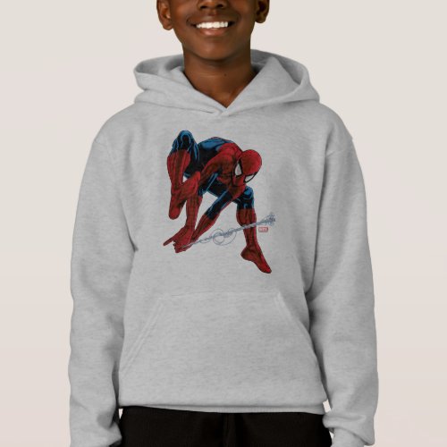 Spider_Man Web Slinging From Daily Bugle Hoodie