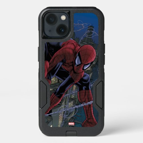 Spider_Man Web Slinging From Daily Bugle iPhone 13 Case
