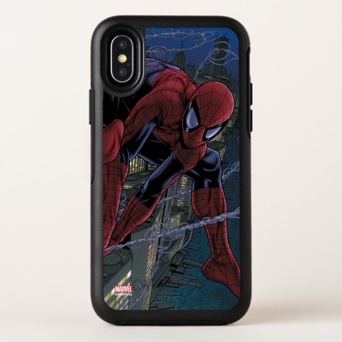Spider_Man Web Slinging From Daily Bugle OtterBox Symmetry iPhone X Case