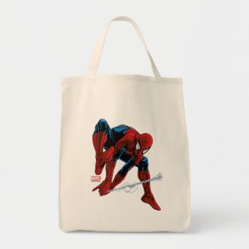 Spider-man Web Slinging From Daily Bugle Tote Bag by spidermanclassics at Zazzle
