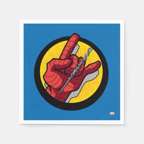 Spider_Man Web Slinging Hand Icon 2 Napkins