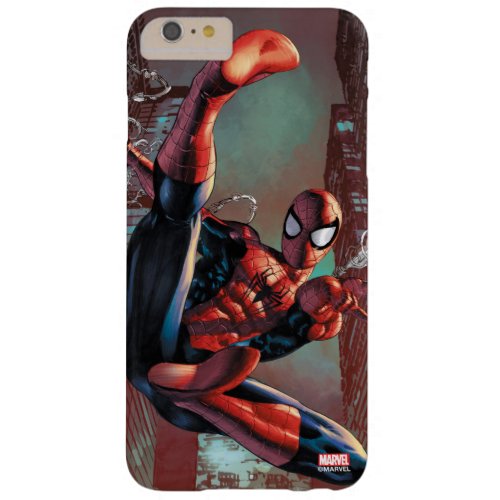 Spider_Man Web Slinging In City Marker Drawing Barely There iPhone 6 Plus Case
