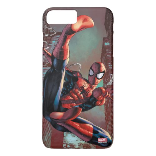 Spider_Man Web Slinging In City Marker Drawing iPhone 8 Plus7 Plus Case