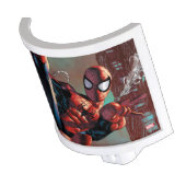 Spider-Man Web Slinging In City Marker Drawing Night Light (Angled)