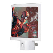 Spider-Man Web Slinging In City Marker Drawing Night Light (Left)