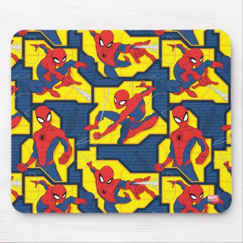Spider_Man Web Slinging Panel Pattern Mouse Pad