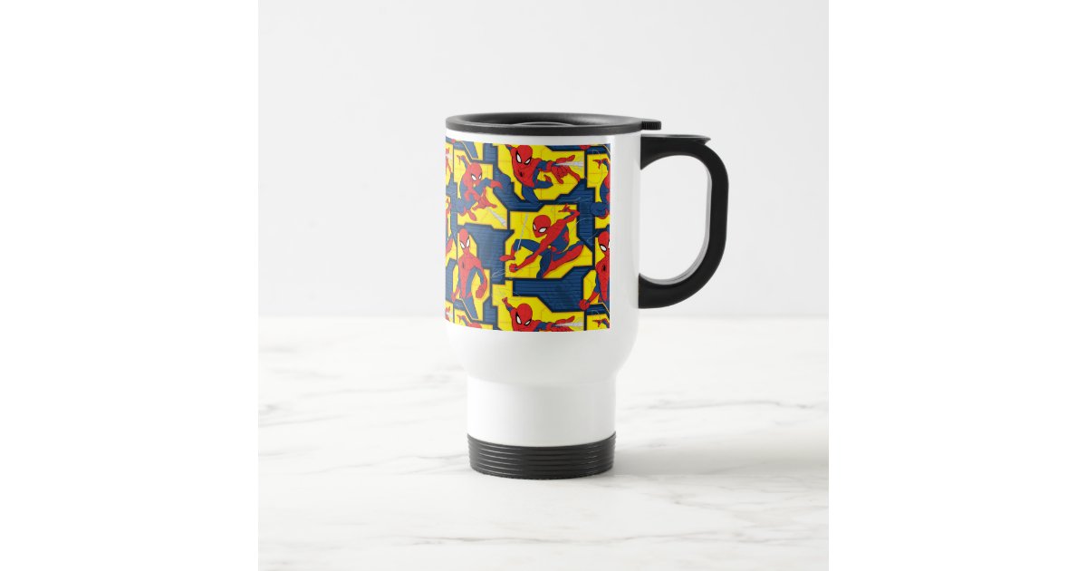 Spider-Man Web Slinging By Train Mug, Zazzle