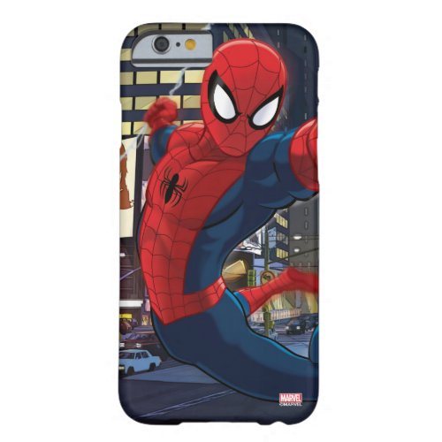 Spider_Man Web Slinging Through Traffic Barely There iPhone 6 Case