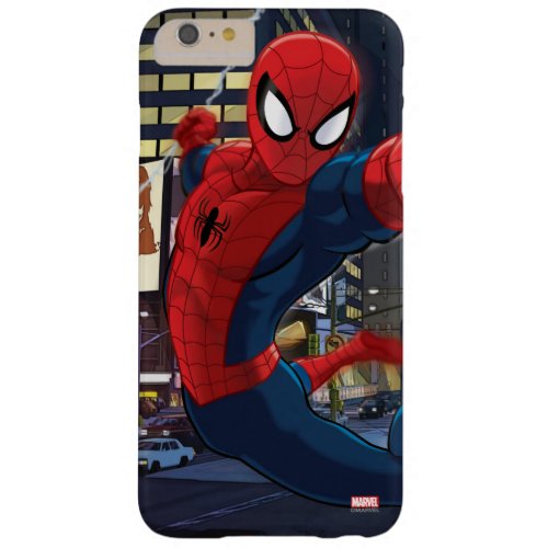 Spider_Man Web Slinging Through Traffic Barely There iPhone 6 Plus Case