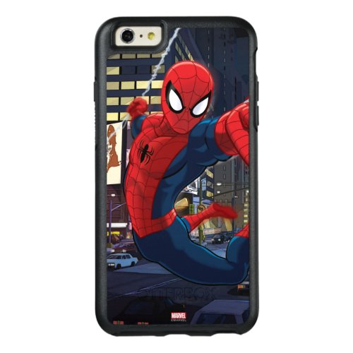 Spider_Man Web Slinging Through Traffic OtterBox iPhone 66s Plus Case