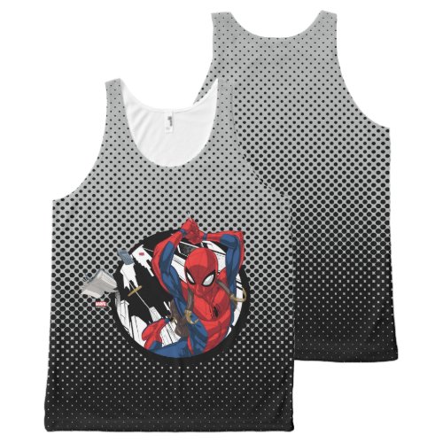 Spider_Man  Web_Swinging With Backpack All_Over_Print Tank Top