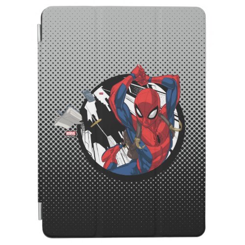 Spider_Man  Web_Swinging With Backpack iPad Air Cover