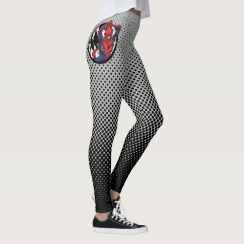 Spider_Man  Web_Swinging With Backpack Leggings
