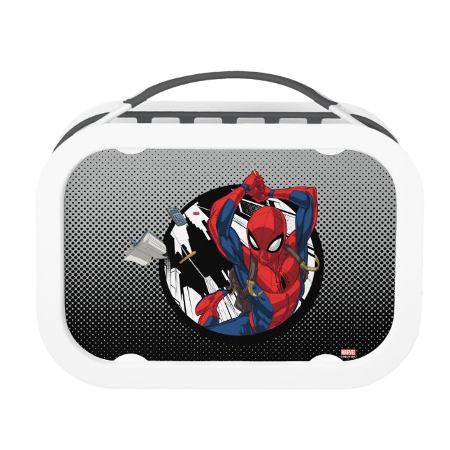 Spider-Man | Web-Swinging With Backpack Lunch Box (Front)