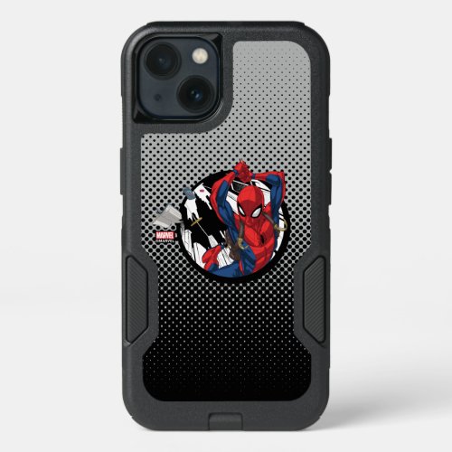 Spider_Man  Web_Swinging With Backpack iPhone 13 Case