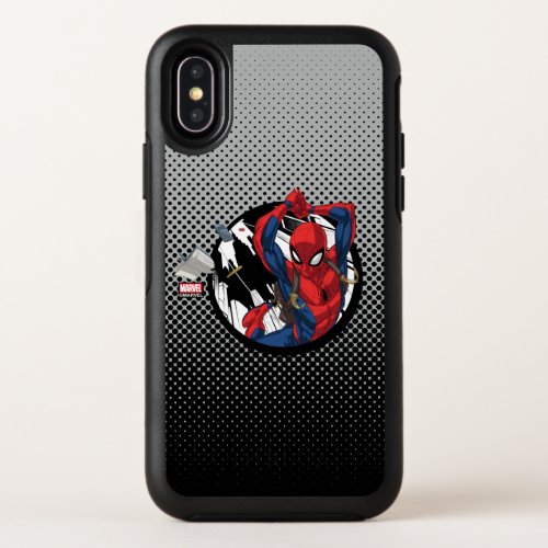 Spider_Man  Web_Swinging With Backpack OtterBox Symmetry iPhone X Case