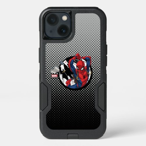 Spider_Man  Web_Swinging With Backpack iPhone 13 Case