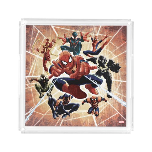 Spider_Man Web Warriors Attack Acrylic Tray